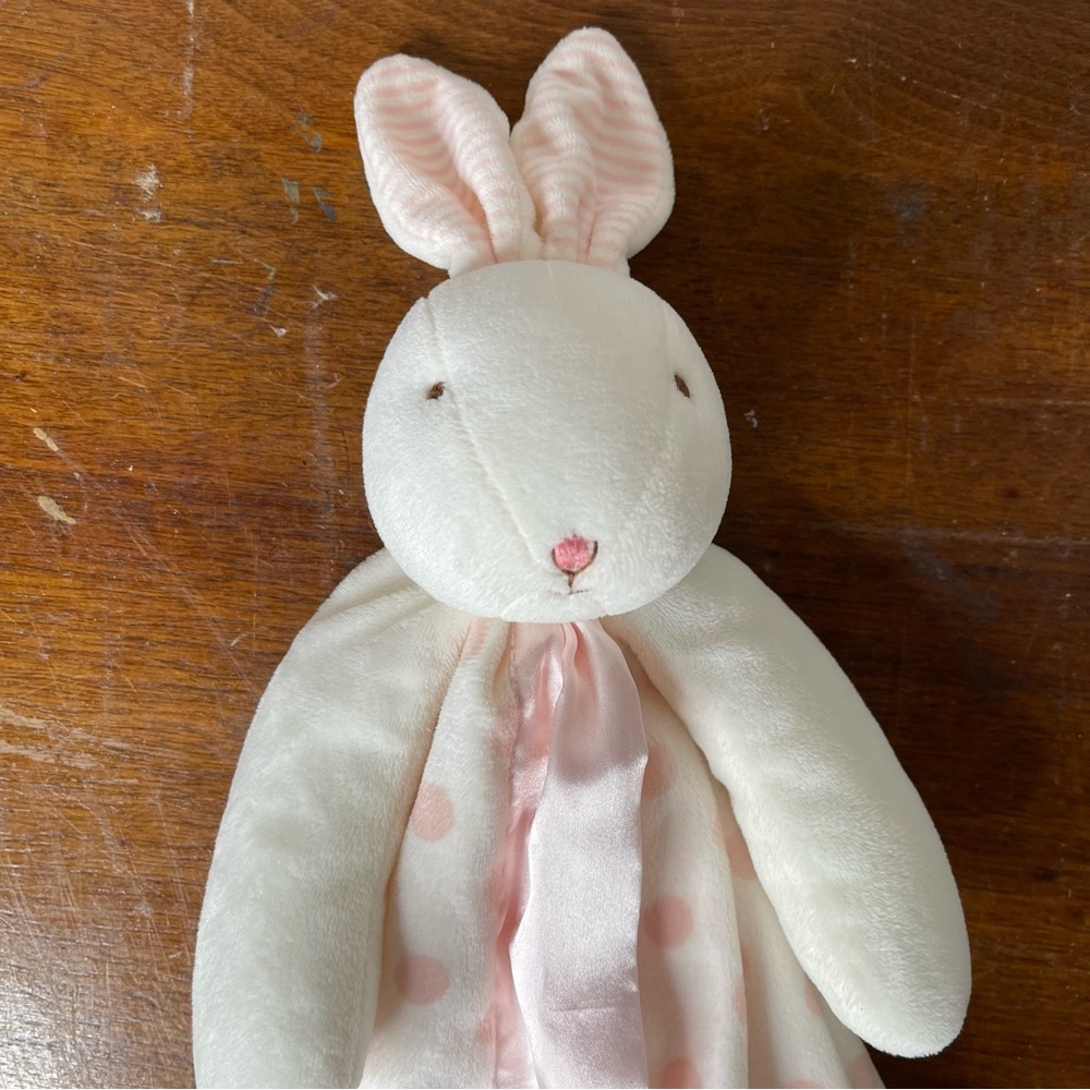 Cream and Pink Stuffed Bunny Toy